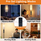 Cozylumi™ Kisportee 67" Dimmable Floor Lamps for Living Room | 3000K-6500K, Remote &