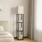 Cozylumi™ 63'' Floor Lamps with Shelves, Home Standing Lamp, Include 1000 Lumens