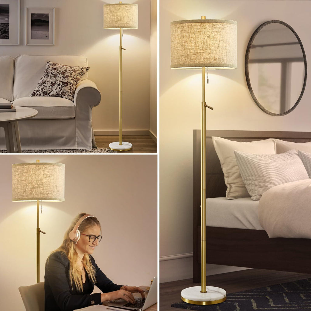 Cozylumi™ Modern Floor Lamp for Living Room, Adjustable Height Standing Lamp with