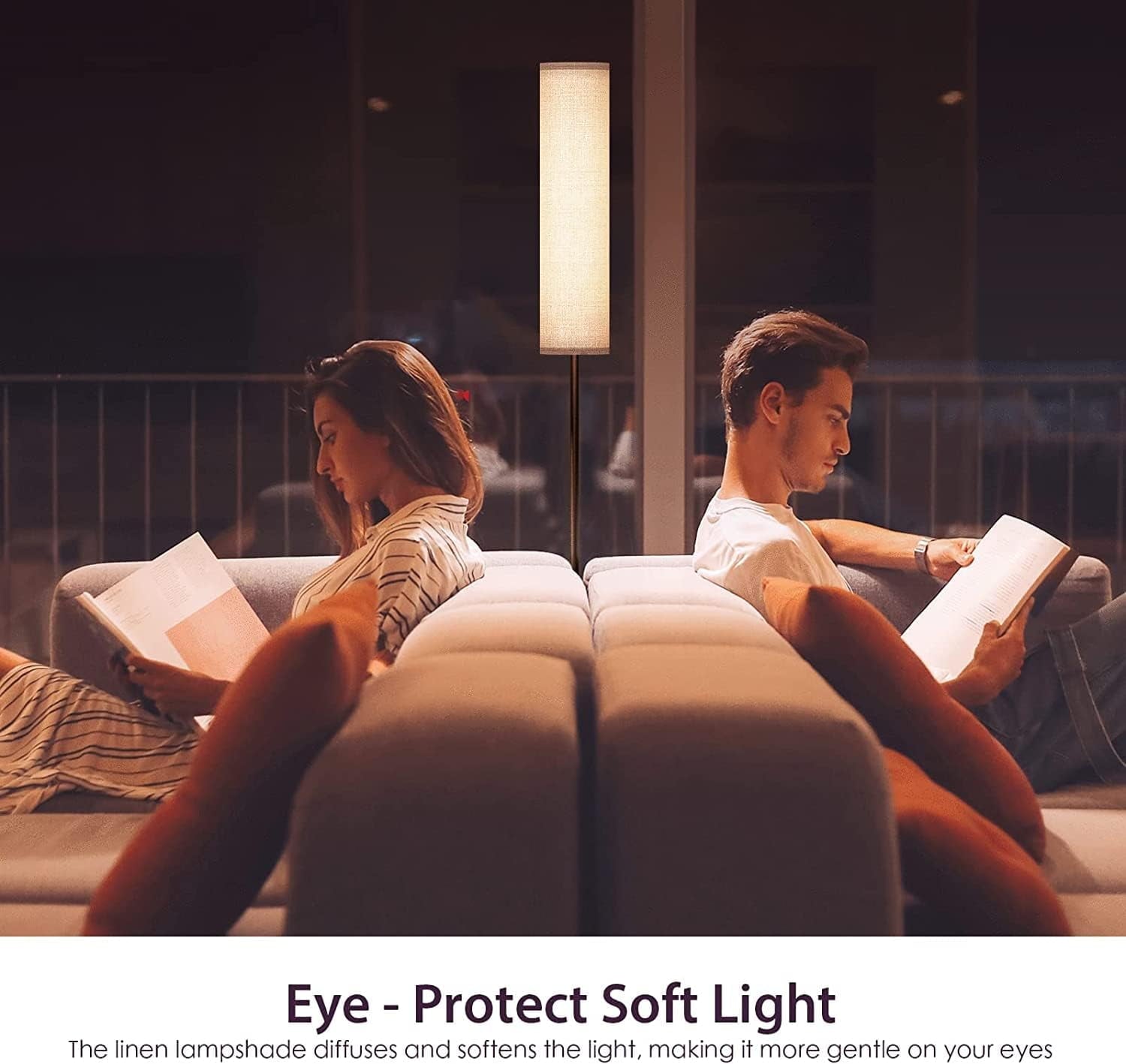 Cozylumi™ Floor Lamp for Bedroom Living Room Office with Remote Control Modern Living