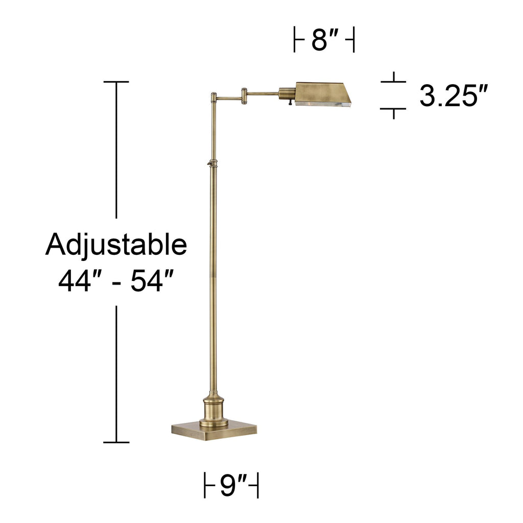 Cozylumi™ Jenson Swing Floor Lamp, Brass