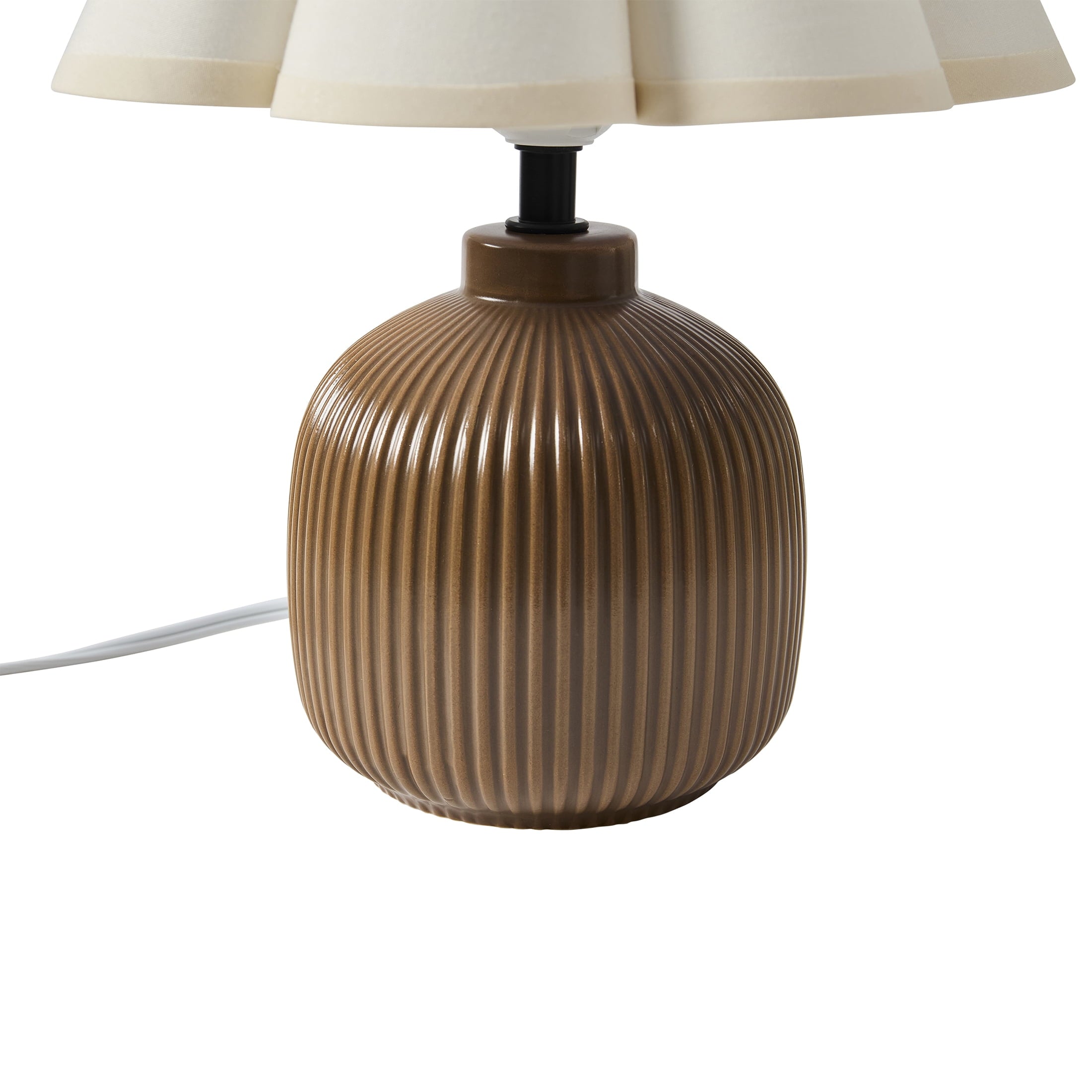 Cozylumi™ 12.5" Brown Ceramic Table Lamp