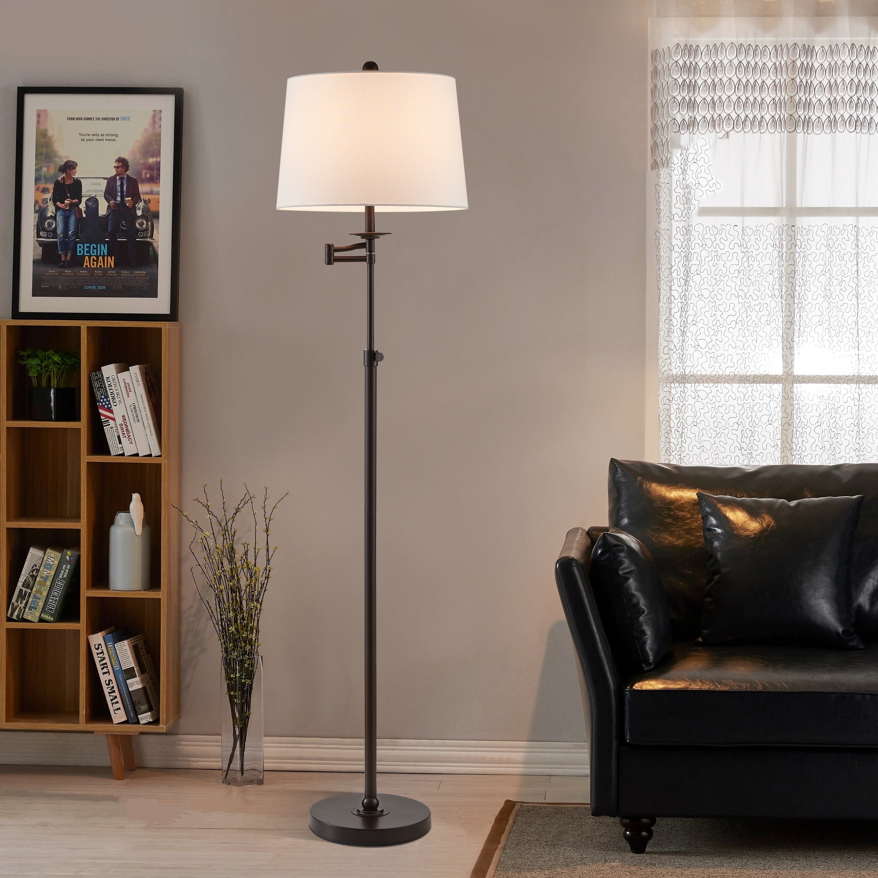 Cozylumi™ KAWOTI 64.5" Adjustable Floor Lamp with Swing Arm, 3-Way Dimmable Standing