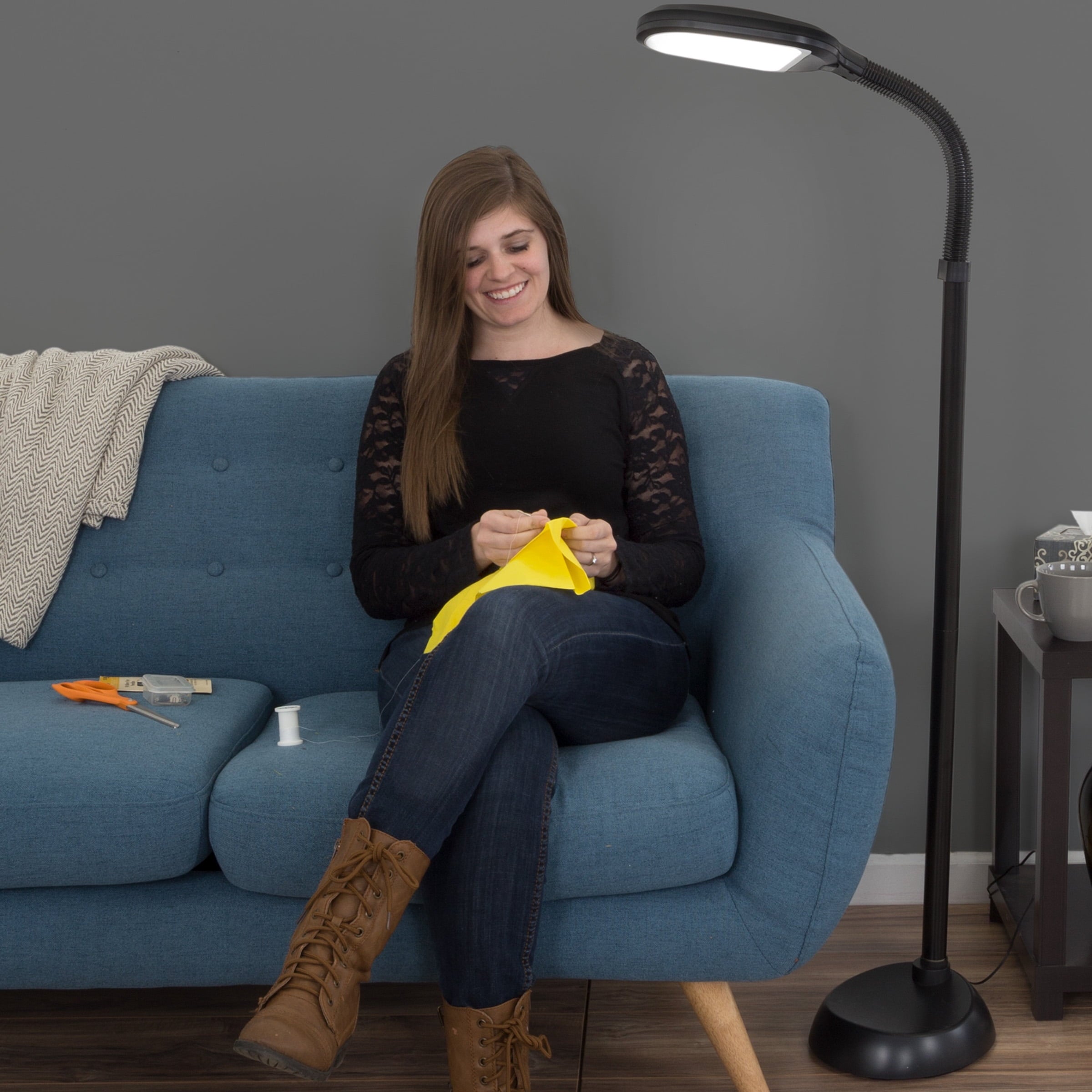 Cozylumi™ Adjustable LED Floor Lamp with Bendable Neck - Natural Sunlight LED Lamp for