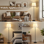 Cozylumi™ 60 Inch Adjustable Color Floor Lamp Pull Chain Light with Bulb for Home
