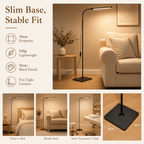 Cozylumi™ SERBASIC LED Floor Lamp, Dimmable Standing Light Height Adjustable with 360°