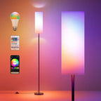 Cozylumi™ Neoglint Modern RGB Floor Lamp, Tall Dimmable Standing Light with App &