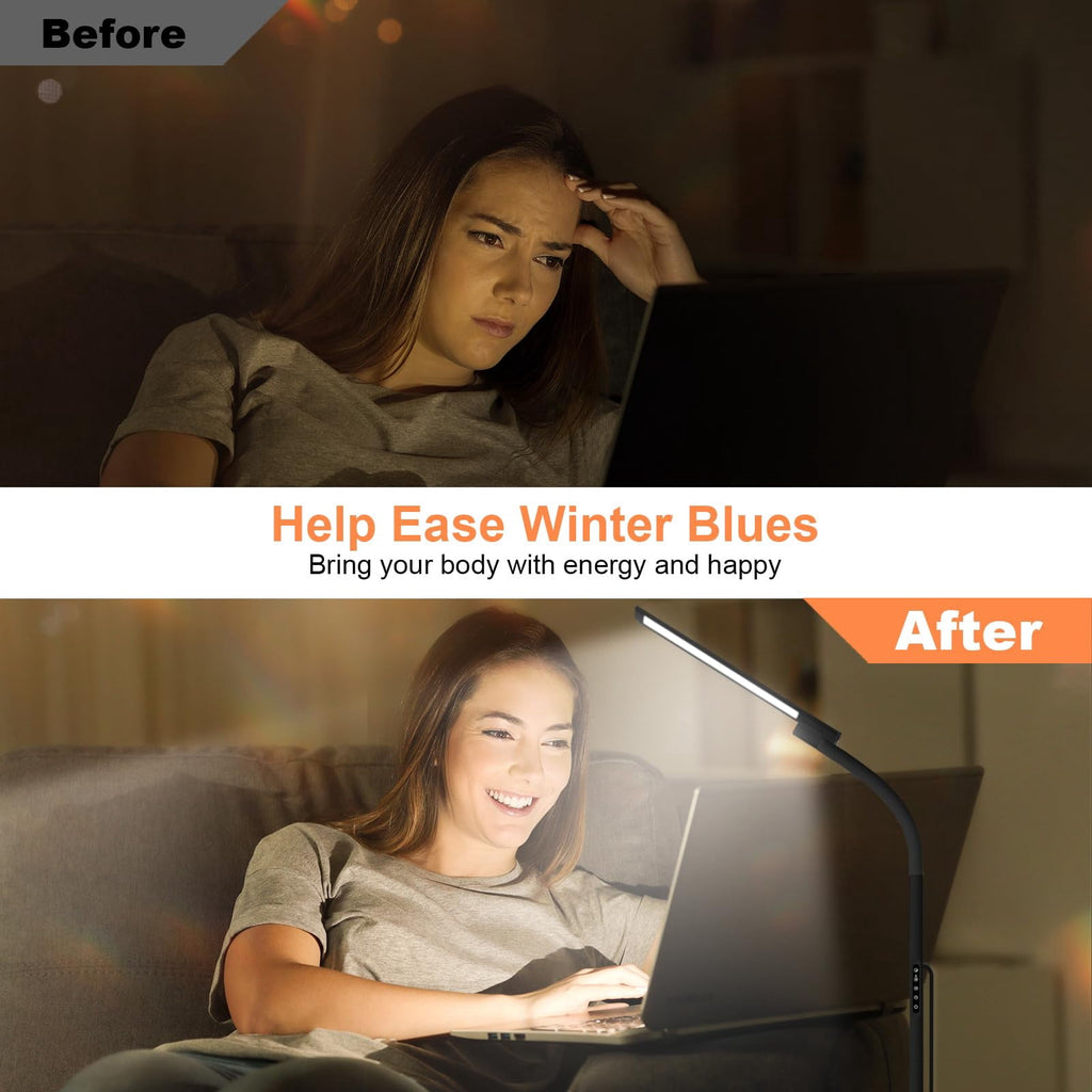 Cozylumi™ Sthmolepy Light Therapy Lamp,10000 Lux Happy Therapy Light, Floor Sun Therapy