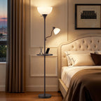 Cozylumi™ 72" Floor Lamp with Table, Adjustable Reading Lights, Modern Floor Lamps for