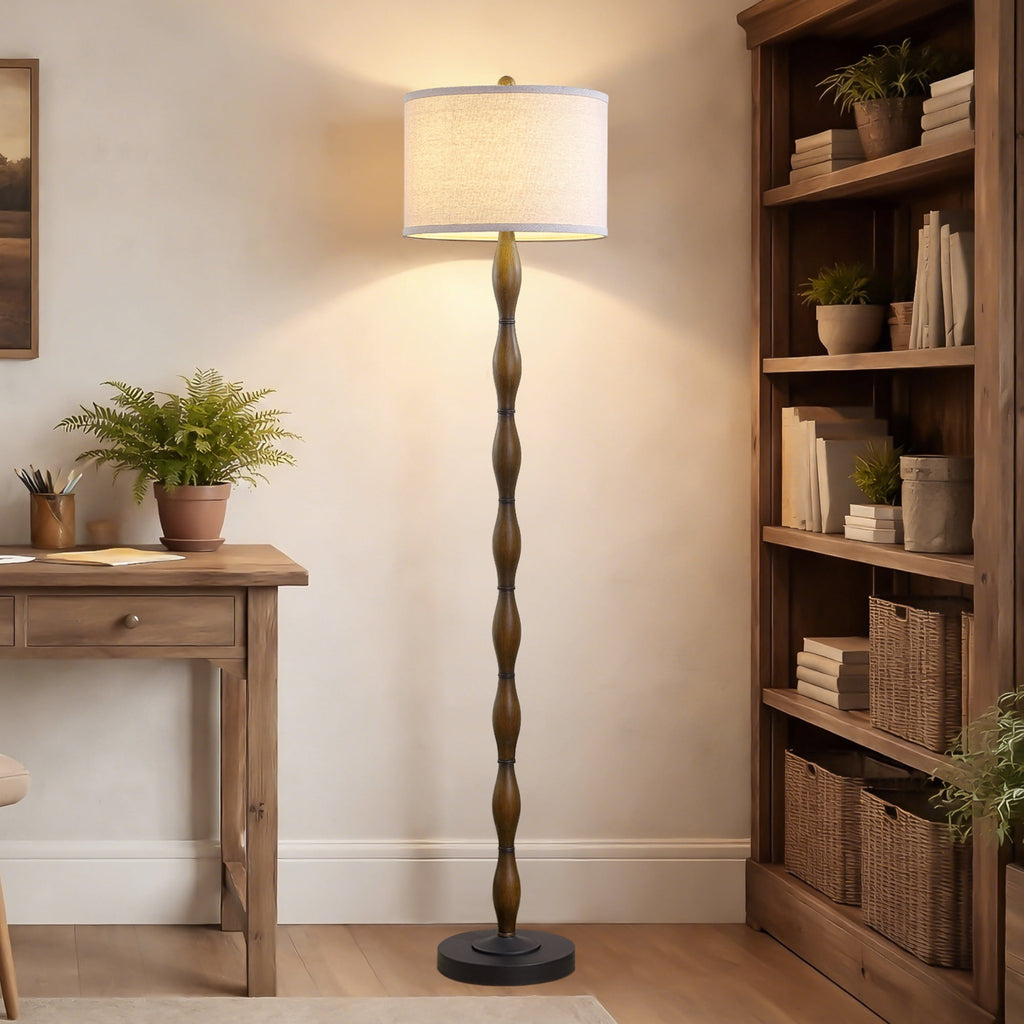 Cozylumi™ JUJUYUYOP 62" Farmhouse-Style Living room Floor Lamp with a Rotary Switch