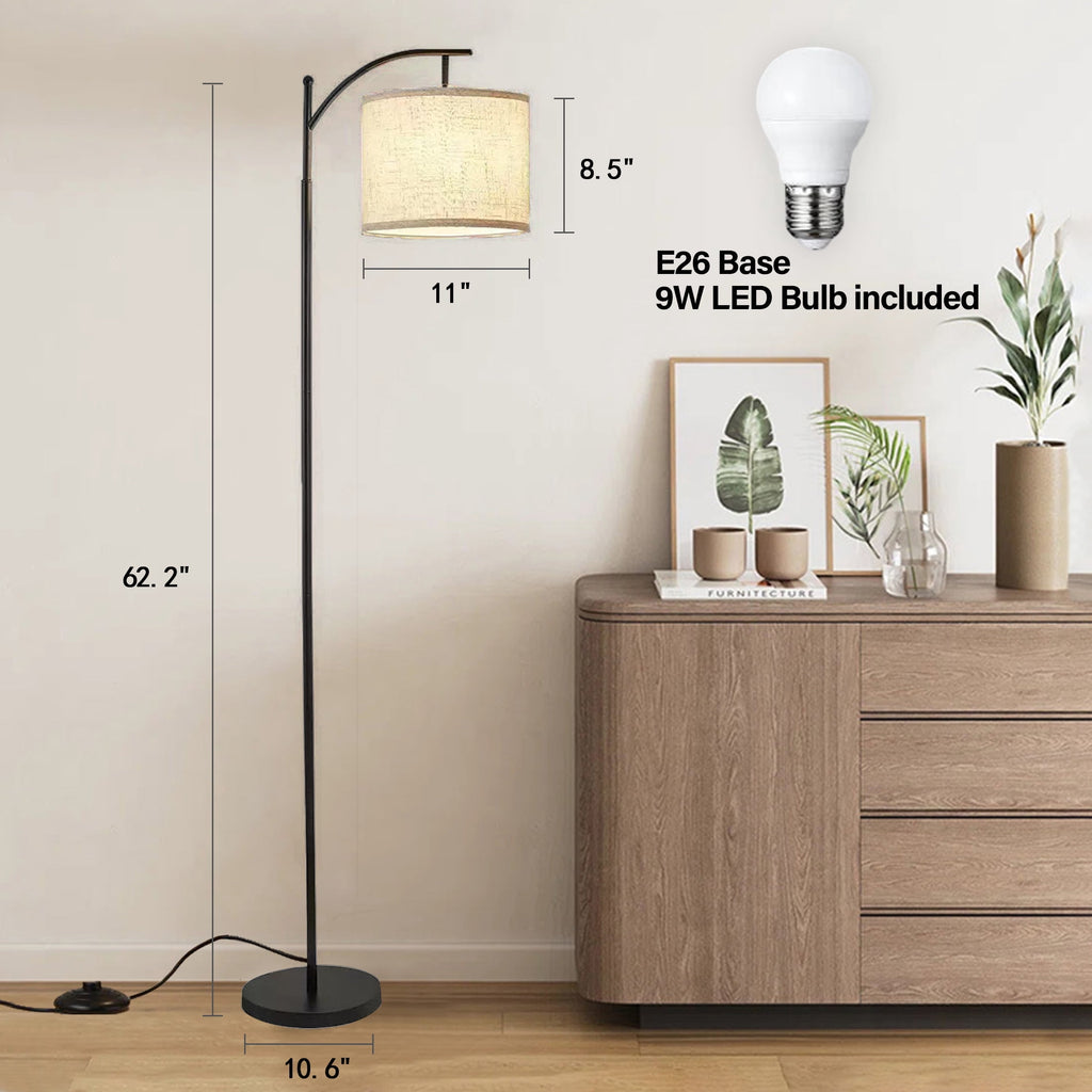 Cozylumi™ Floor Lamp for Living Room, Arc Standing Lamp with Remote Control, Dimmable