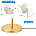 Cozylumi™ DEWENWILS 63.4-Inch Modern Arc Gold Floor Lamps for Living Room, Metal