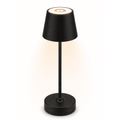 Cozylumi™ 14 Inch Rechargeable Color-Changing Table Lamp, Black, Indoor/Outdoor