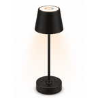 Cozylumi™ 14 Inch Rechargeable Color-Changing Table Lamp, Black, Indoor/Outdoor