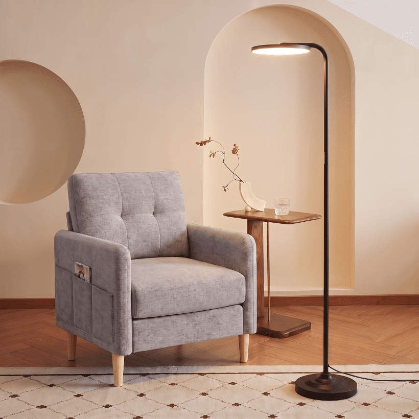 Cozylumi™ BedLuxury 36W Super Bright Floor Lamp, Stepless Dimmable Tall Standing Lamp