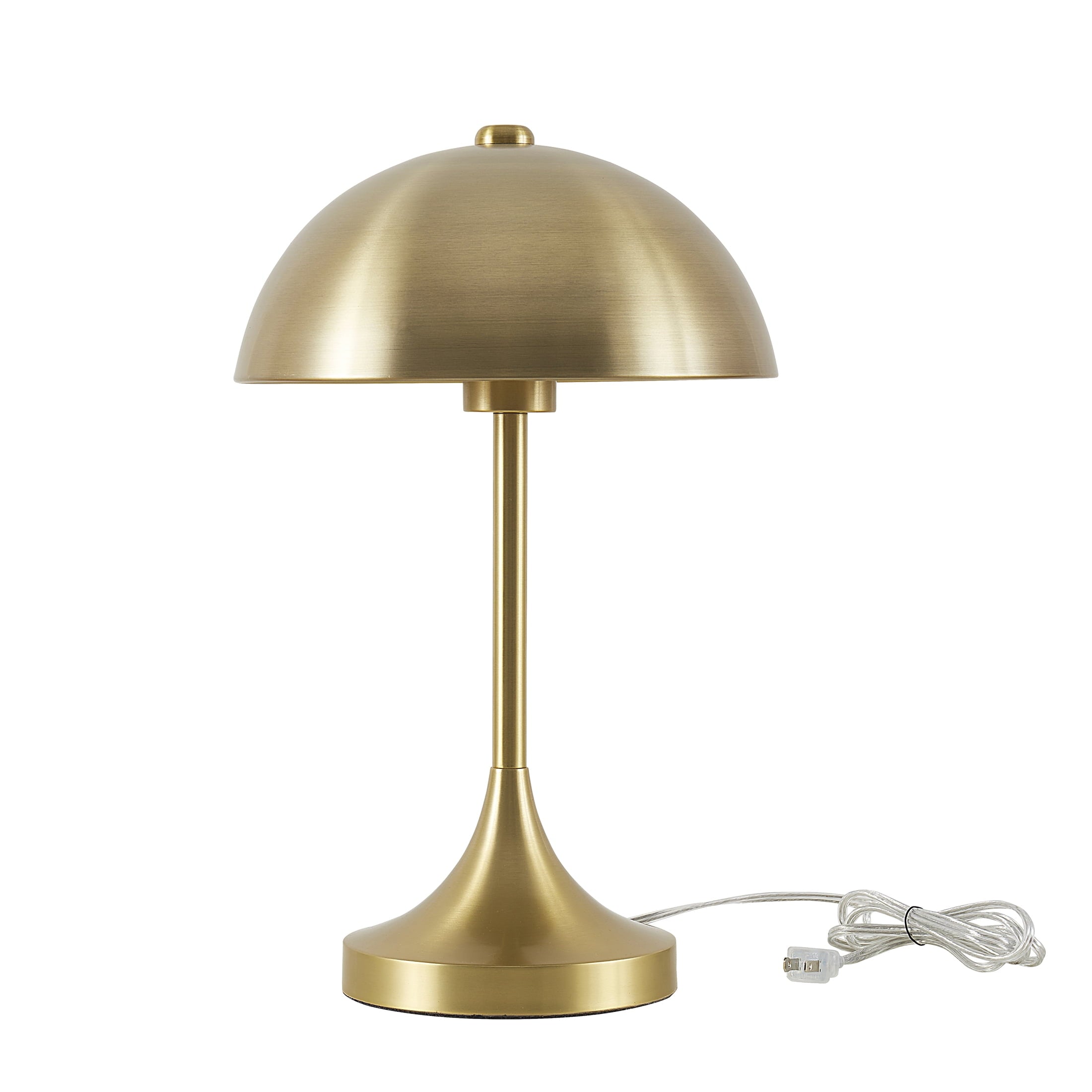 Cozylumi™ Modern Dome 18 in Touch On/Off Table Lamp, Brass