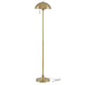 Cozylumi™ 62" Modern Pull-chain Brass Floor Lamp with Brass Dome Shade