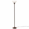 Cozylumi™ 71" New Ribbed Frosted Glass Oil Rubbed Bronze Floor Lamp, Modern Styling