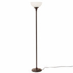 Cozylumi™ 71" New Ribbed Frosted Glass Oil Rubbed Bronze Floor Lamp, Modern Styling