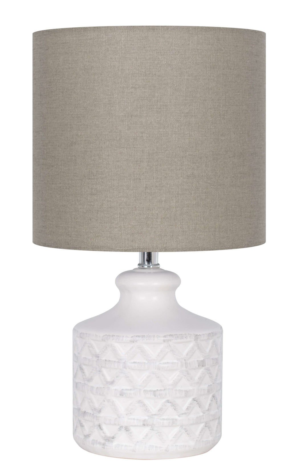 Cozylumi™ White Ceramic Table Lamp, 15"