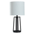 Cozylumi™ Modern Matte Black Table Lamp with Classic Drum Shade