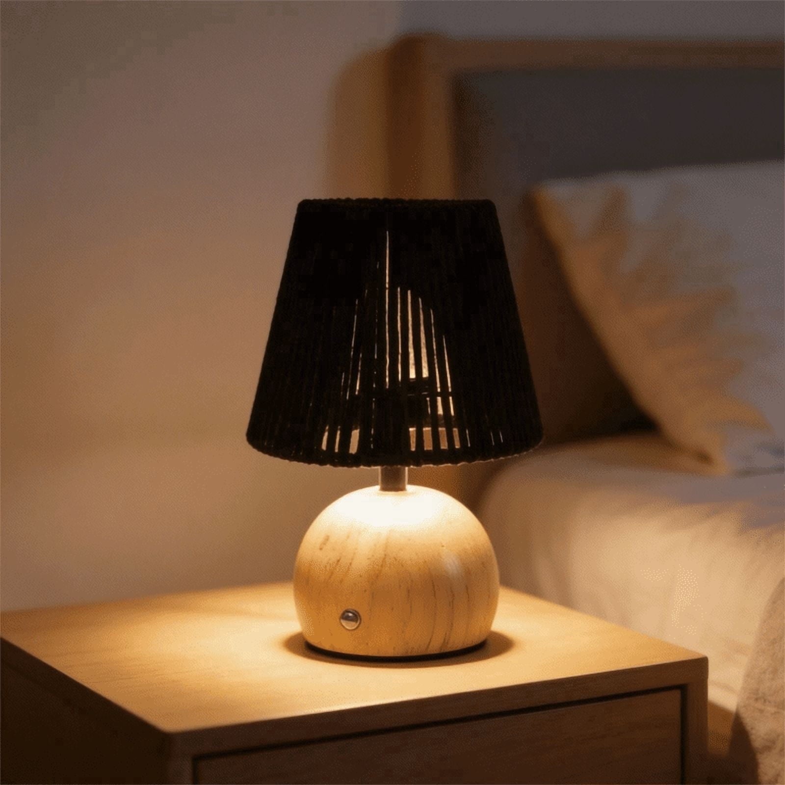 Cozylumi™ Boho Cordless Table Lamp, Rechargeable Touch Control Dimmable Night Light