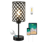 Cozylumi™ Crystal Table Lamp for Bedroom,Modern Dimmable Touch Lamp with Crystal