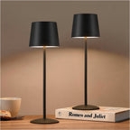 Cozylumi™ Modern Black LED Desk Lamps 2-Pack, Adjustable Height, Touch Dimmable