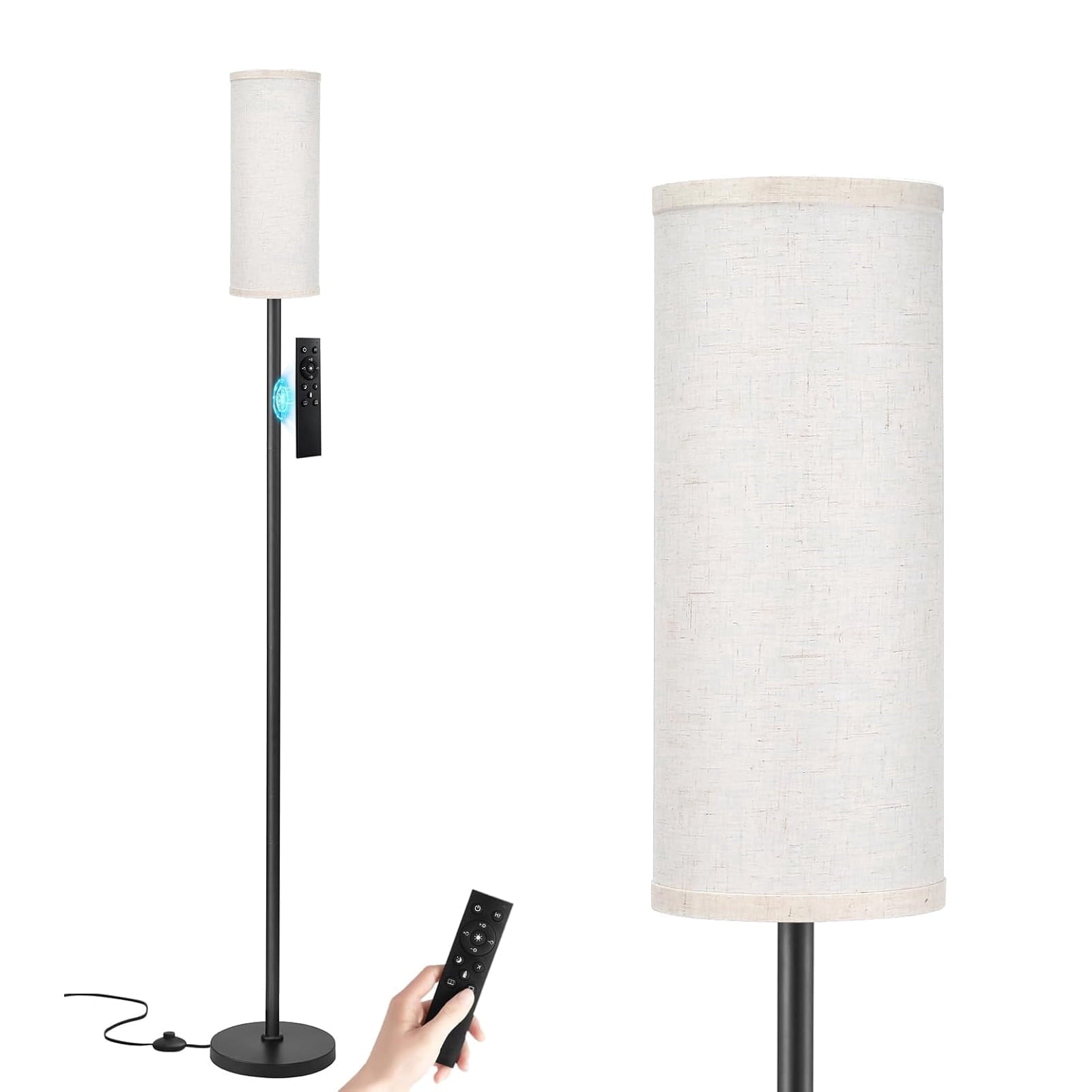 Cozylumi™ Kisportee 67" Dimmable Floor Lamps for Living Room | 3000K-6500K, Remote &
