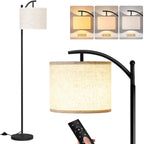 Cozylumi™ Floor Lamp for Living Room, Arc Standing Lamp with Remote Control, Dimmable