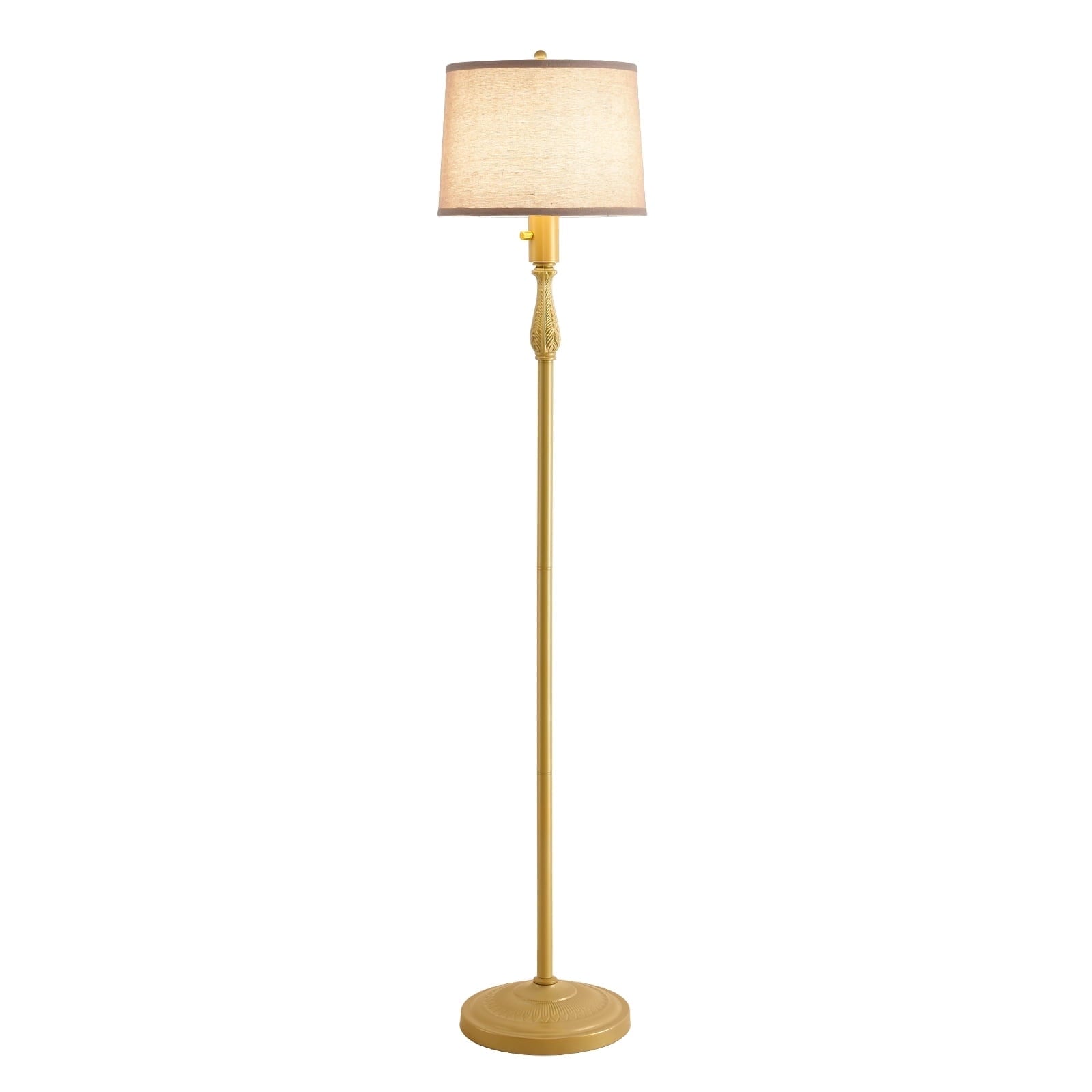 Cozylumi™ Floor Lamp for Living Room,Bedroom,Gold Dimmable Standing Lamp Mid Century