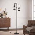 Cozylumi™ 63" Modern Floor Lamps with Stepless Dimming, 2 Light Glass Floor Lamps for