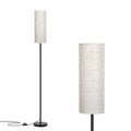 Cozylumi™ 67" Floor Lamp, Modern Standing Lamp with Beige Linen Shade, Black Pole with