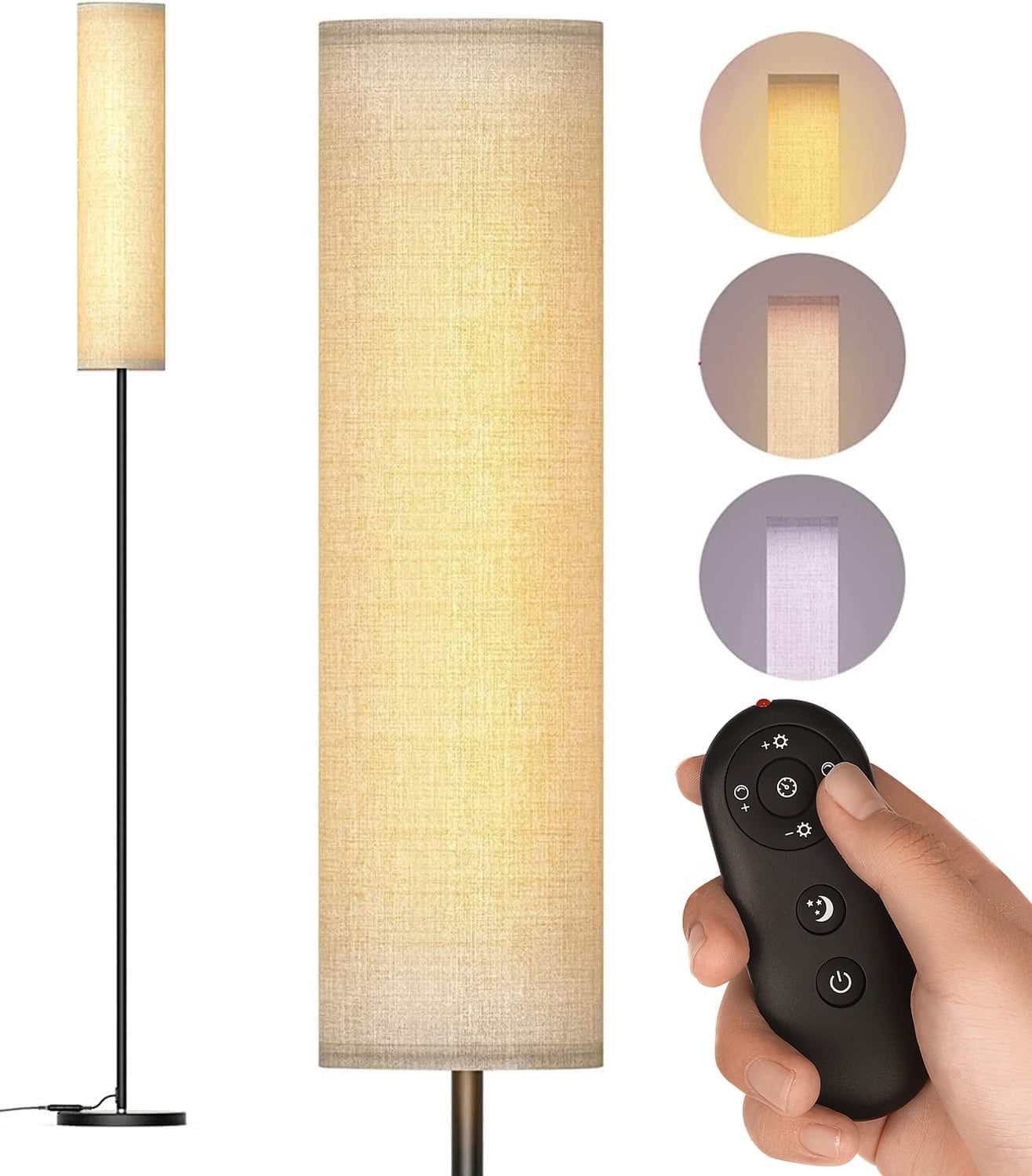 Cozylumi™ Floor Lamp for Bedroom Living Room Office with Remote Control Modern Living