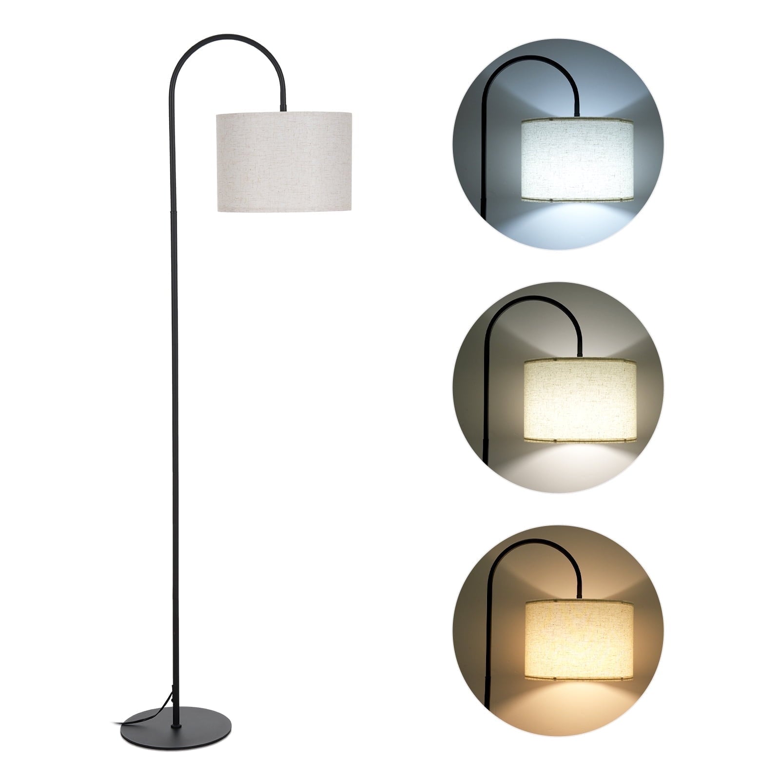 Cozylumi™ Floor Lamp for Living Room with 3 Color Temperature, Modern Standing Lamp