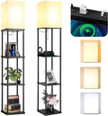 Cozylumi™ Floor Lamp w. Shelves Including 2AC Outlets & 2USB Ports 9W LED Light Bulb 3