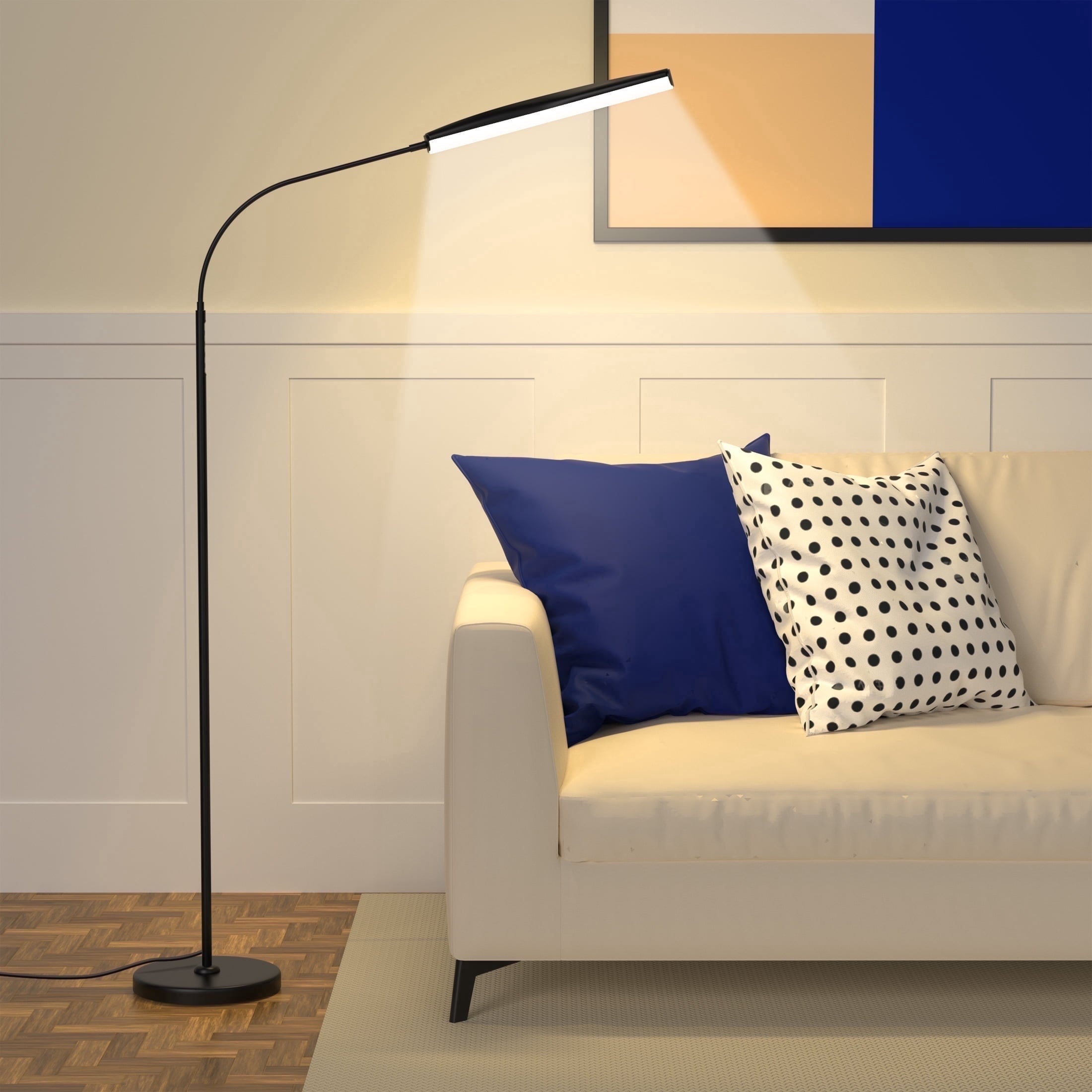Cozylumi™ Govvep LED Floor Lamp with Flexible Gooseneck and Touch Sensor with Remote