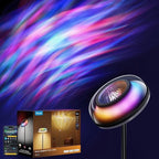 Cozylumi™ Govee Floor Lamp RGBIC Ripple Projector Modern Style - LED, Dimmable, 1000lm