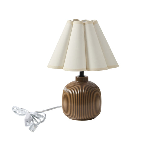 Cozylumi™ 12.5" Brown Ceramic Table Lamp