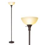 Cozylumi™ HonoDing 72-inch Floor Lamp with Frosted White Glass Shade in Vintage Art