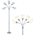 Cozylumi™ HonoDing Adjustable Gooseneck Floor Lamp with Matte White Acrylic Shade, 68