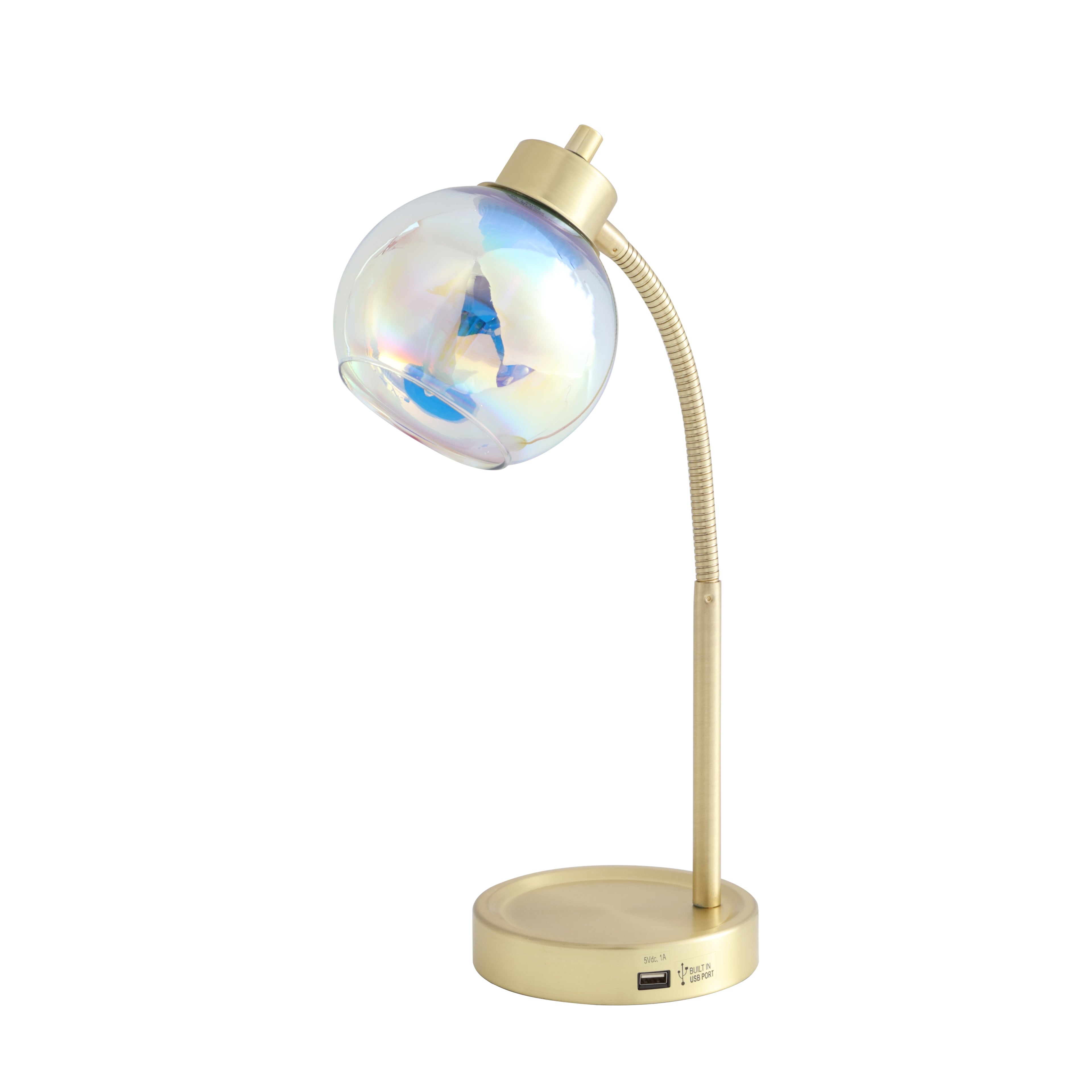 Cozylumi™ Iridescent Orb Lamp, Gold