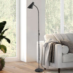 Cozylumi™ JOPESO Modern Industrial 59" Floor Lamp, Adjustable Lampshade Antique Brass &