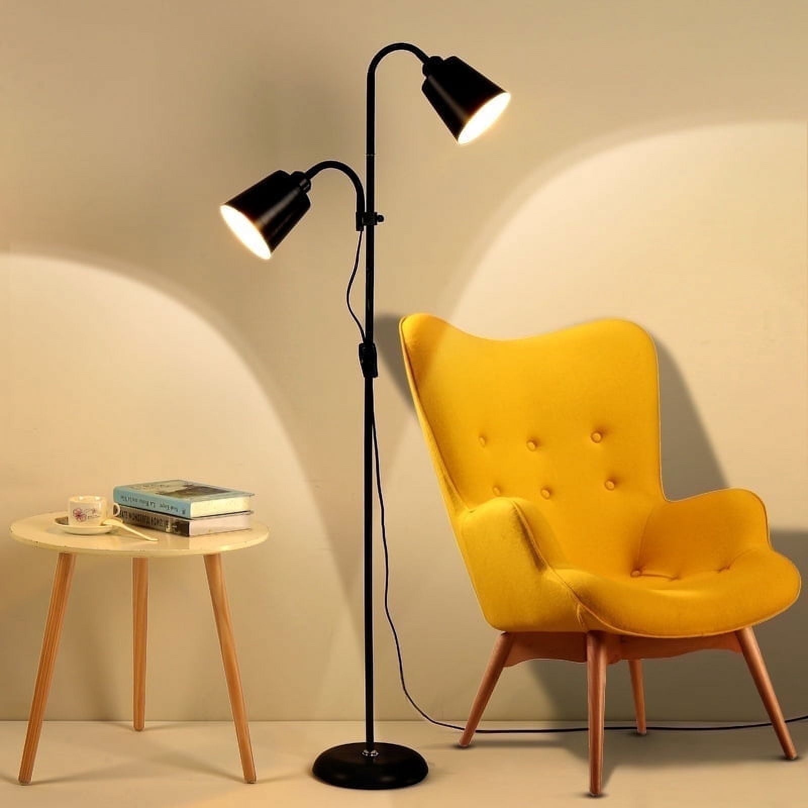 Cozylumi™ JOPESO Modern Industrial 59" Floor Lamp, Adjustable Lampshade Antique Brass &