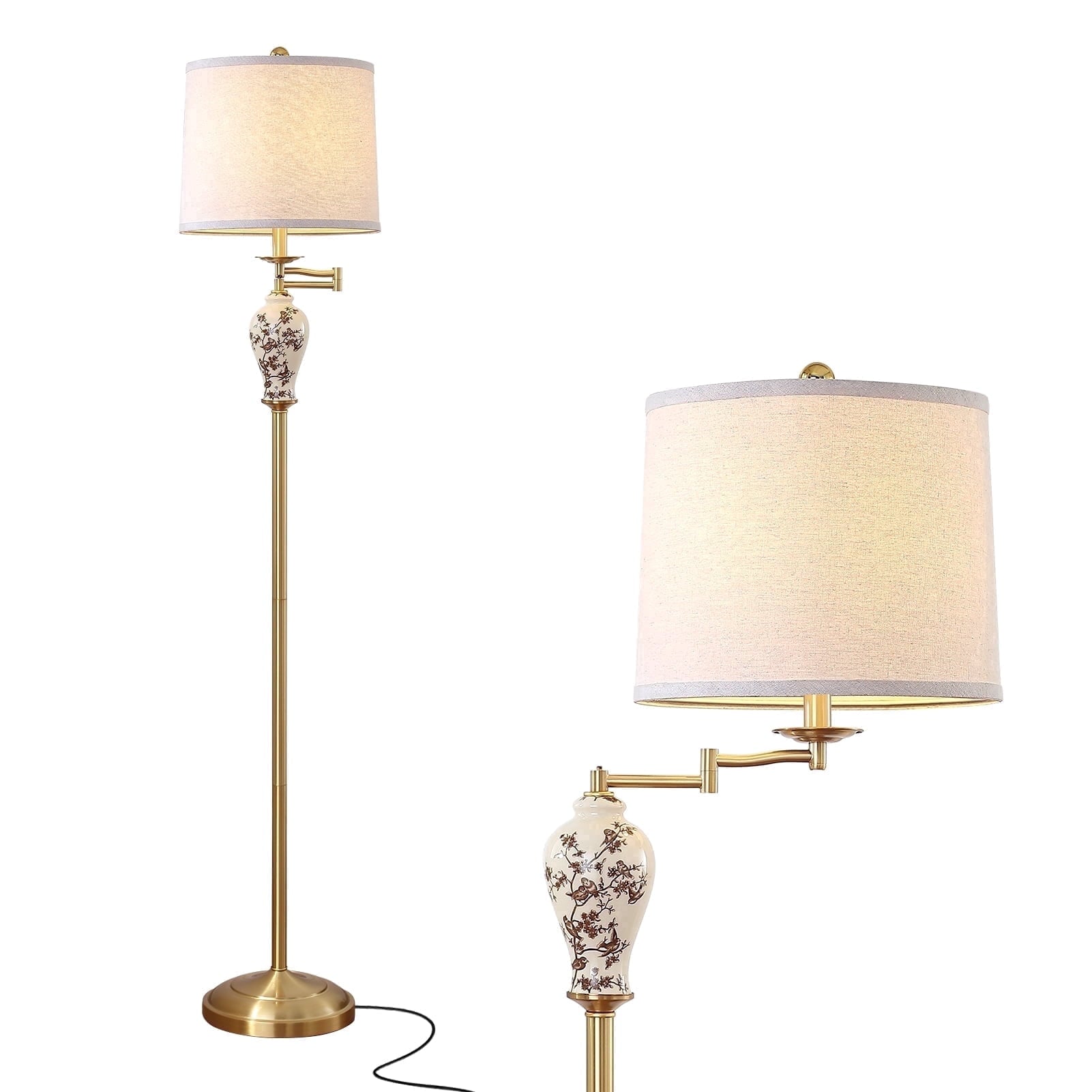 Cozylumi™ JUJUYUYOP 63" Floor lamp for the living room, with a 355° adjustable swivel
