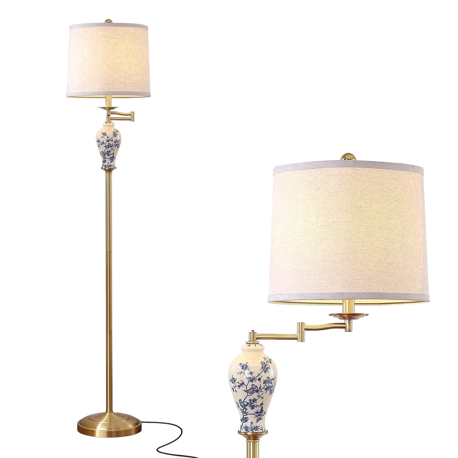 Cozylumi™ JUJUYUYOP 63" Floor lamp for the living room, with a 355° adjustable swivel