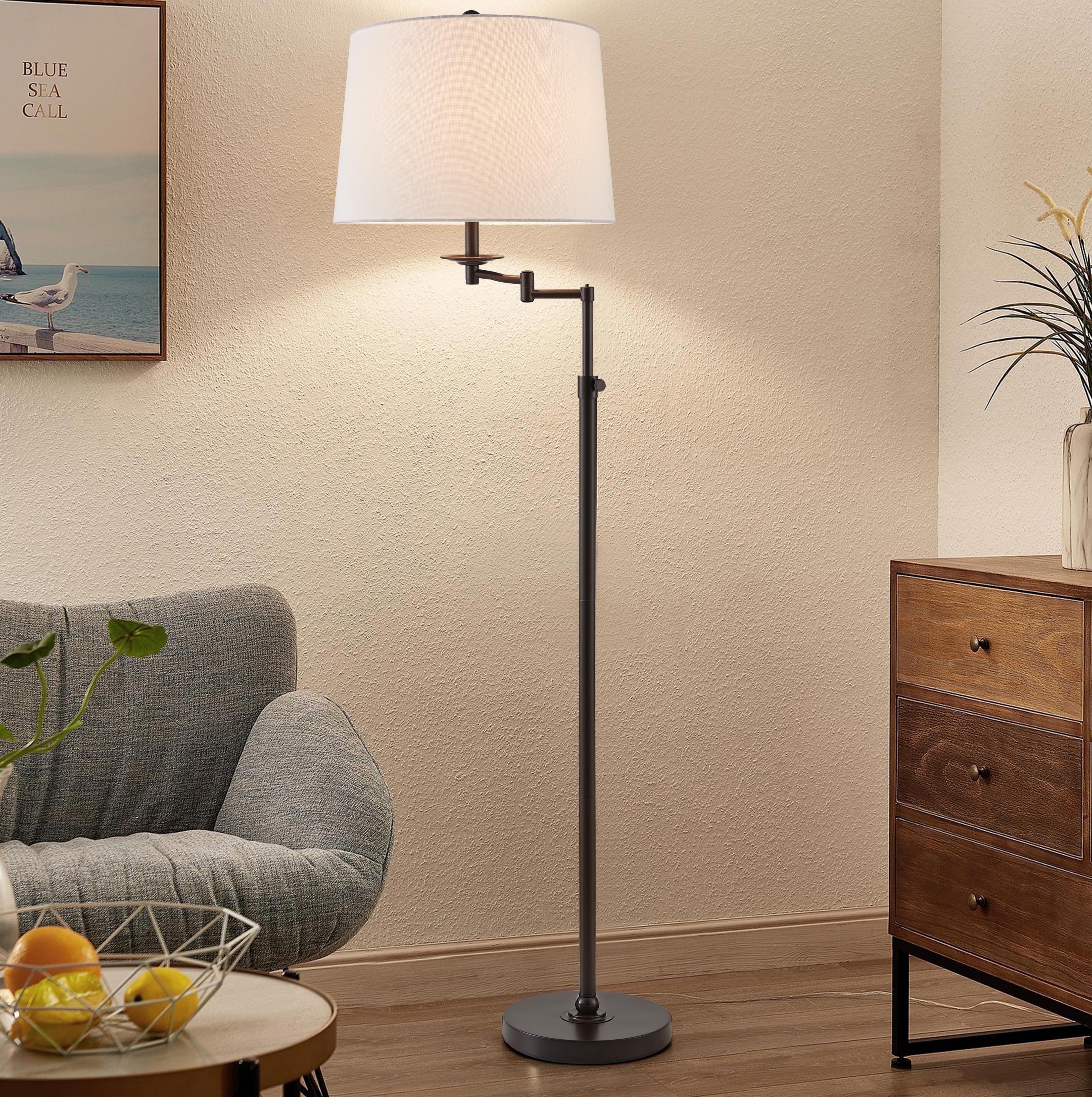 Cozylumi™ KAWOTI 64.5" Adjustable Floor Lamp with Swing Arm, 3-Way Dimmable Standing