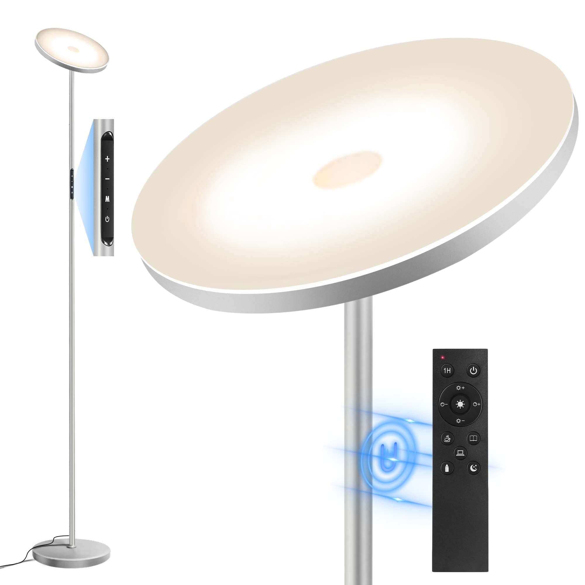Cozylumi™ Floor Lamp with Remote, Super Bright Standing Lamp, 4 Color Temperature