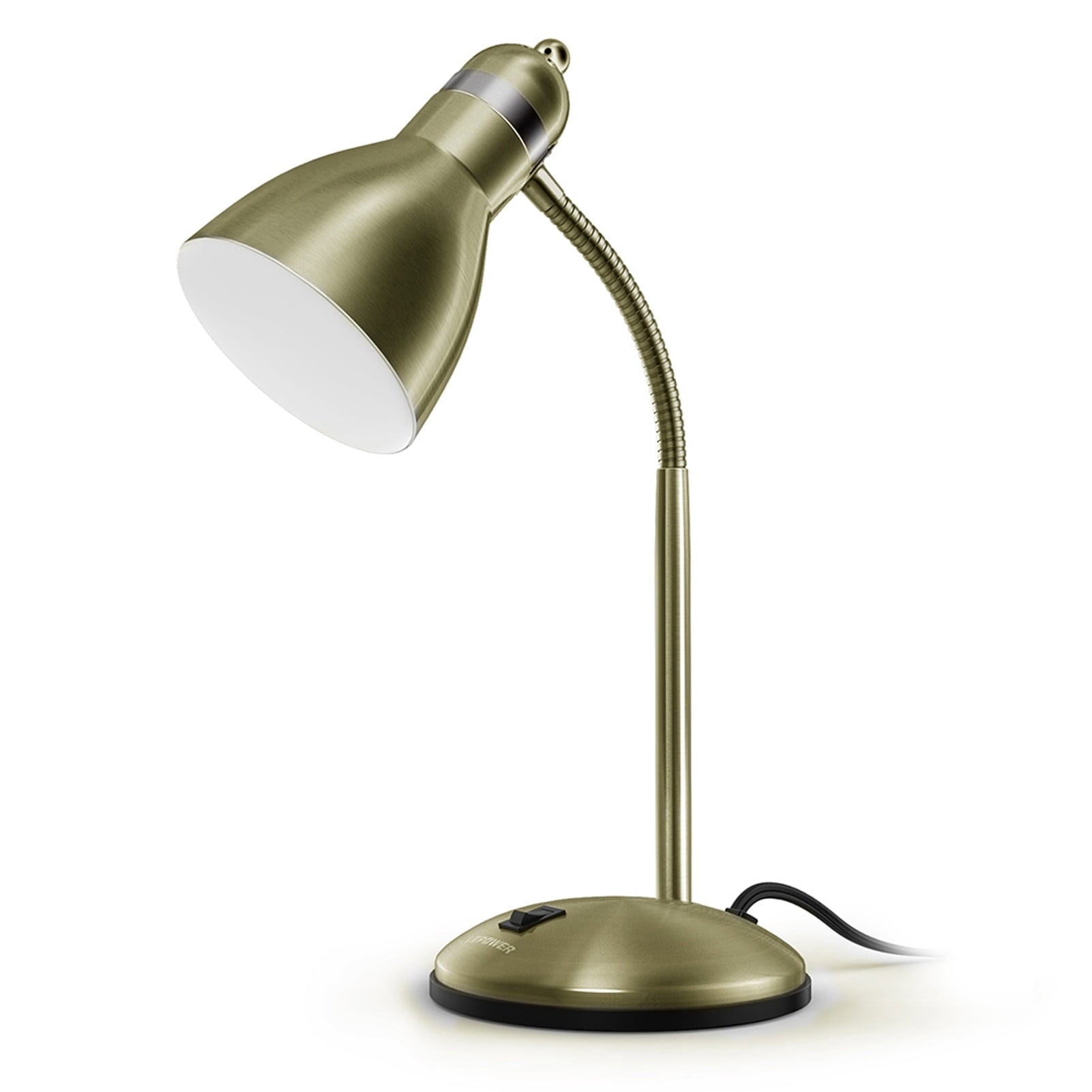 Cozylumi™ Metal Desk Lamp, Adjustable Gooseneck Reading Lamp for Home, Office, Bedroom
