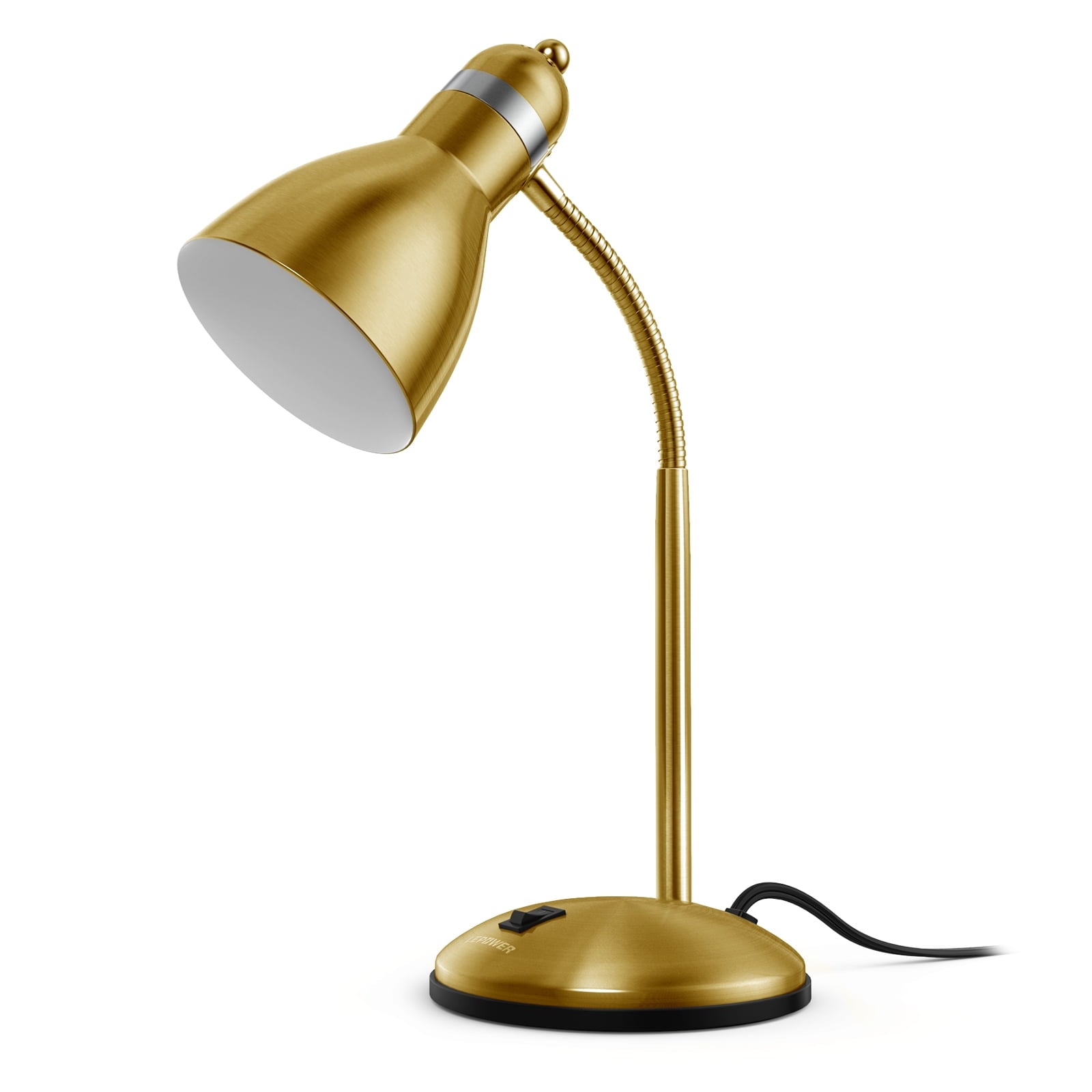 Cozylumi™ Metal Desk Lamp, Adjustable Gooseneck Reading Lamp for Home, Office, Bedroom